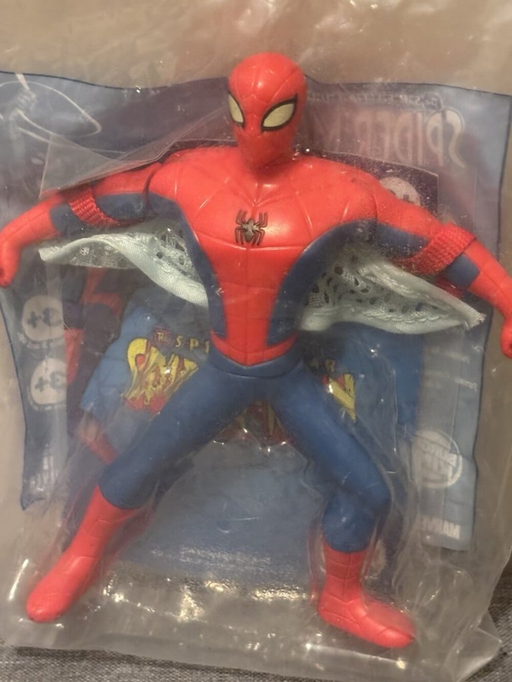2009 Burger King Toy Exclusive Flying Web Wing Spider-Man Toy Twist Waist Marvel